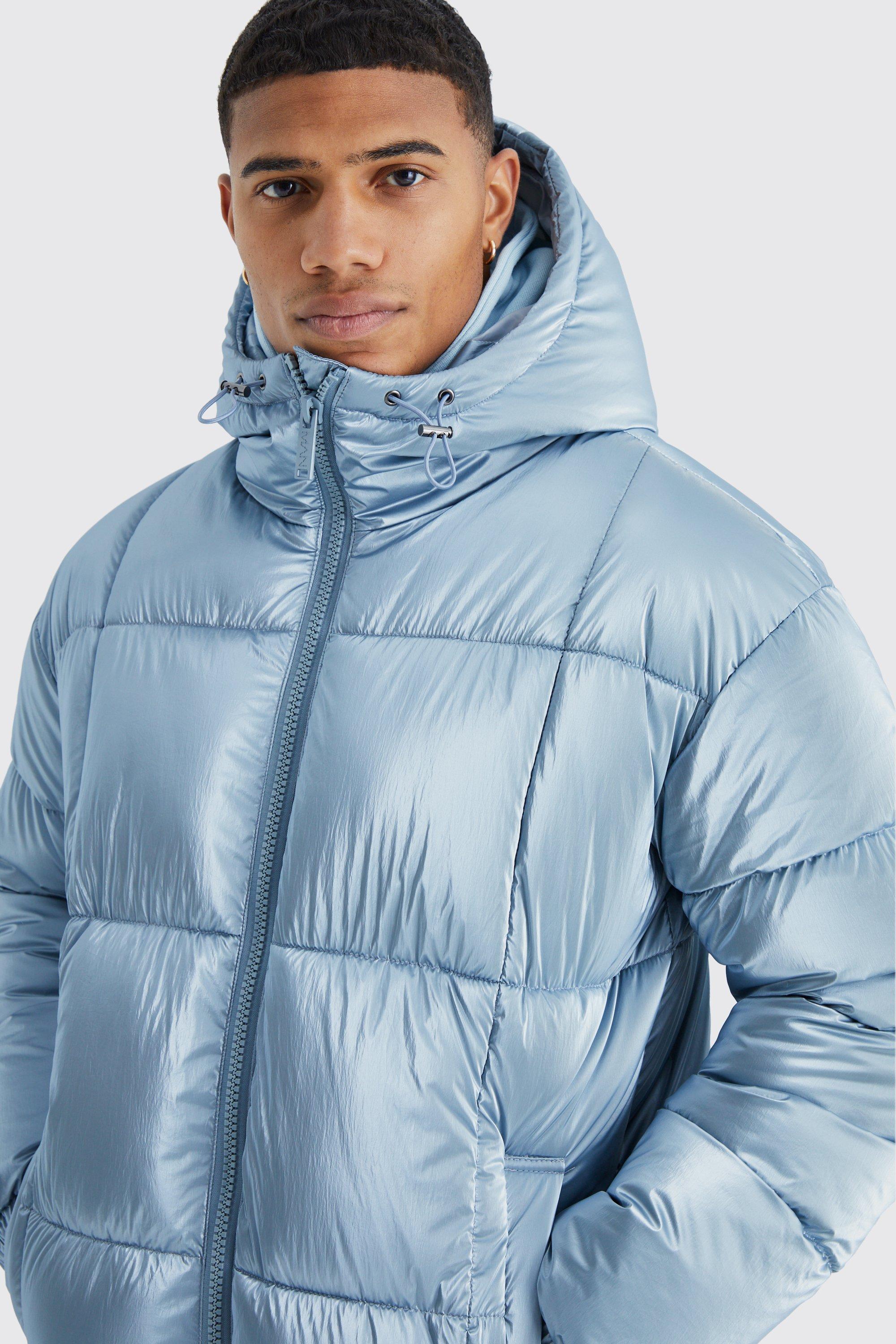 Light blue puffer outlet jacket mens